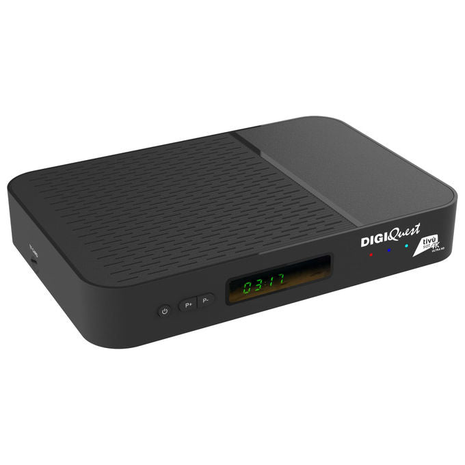 Digiquest Decoder Combo 4K Triplo Tuner DVB-T2-S2 tivu'sat Android TV Controllo Vocale Google Cast Smartcard Inclusa
