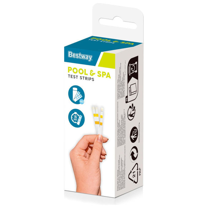Bestway Strisce Reattive 3-in-1 per Piscine e Idromassaggi 50 pz