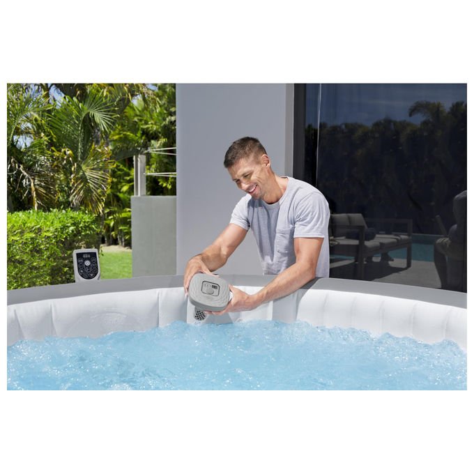 Bestway 60340 Lay-Z-Spa Cloratore al Sale Hydrogenic 0.5 g-h per Piscine e Idromassaggi fino a 1400 L Batteria Ricaricabile 8h