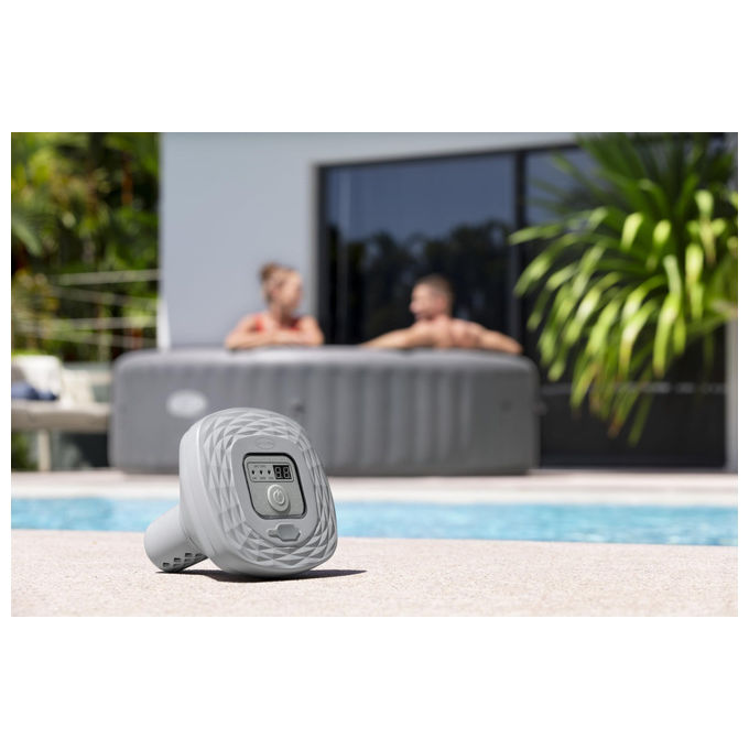 Bestway 60340 Lay-Z-Spa Cloratore al Sale Hydrogenic 0.5 g-h per Piscine e Idromassaggi fino a 1400 L Batteria Ricaricabile 8h