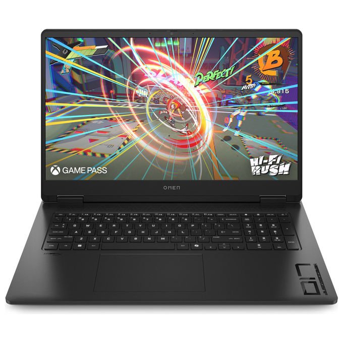HP notebook gaming 17,3'' Omen 17-db1001nlx, AMD Ryzen AI 7 350, RTX 5070 8 GB, 32 GB DDR5, 1 TB SSD, QHD 240 Hz, nero