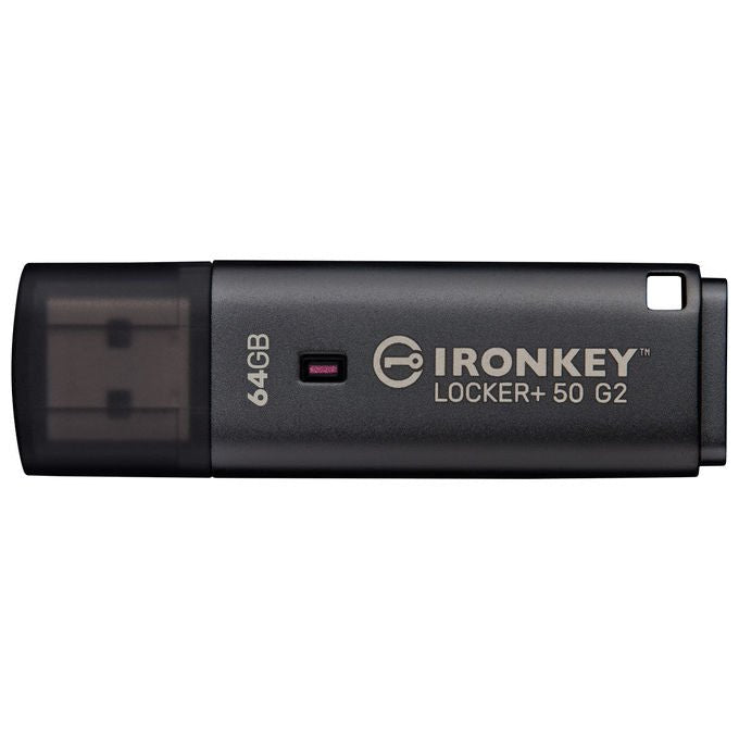 Kingston Technology Chiavetta USB IronKey Locker+ 50 G2 64GB USB 3.2 Crittografia AES-256