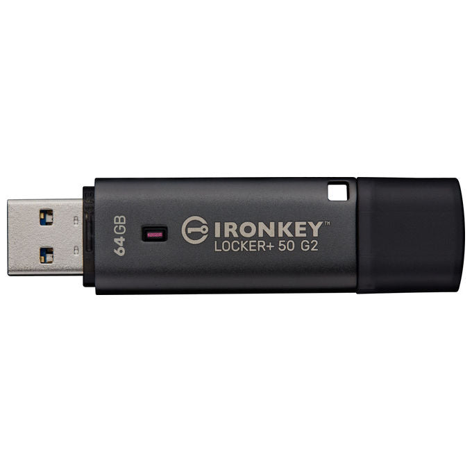 Kingston Technology Chiavetta USB IronKey Locker+ 50 G2 64GB USB 3.2 Crittografia AES-256