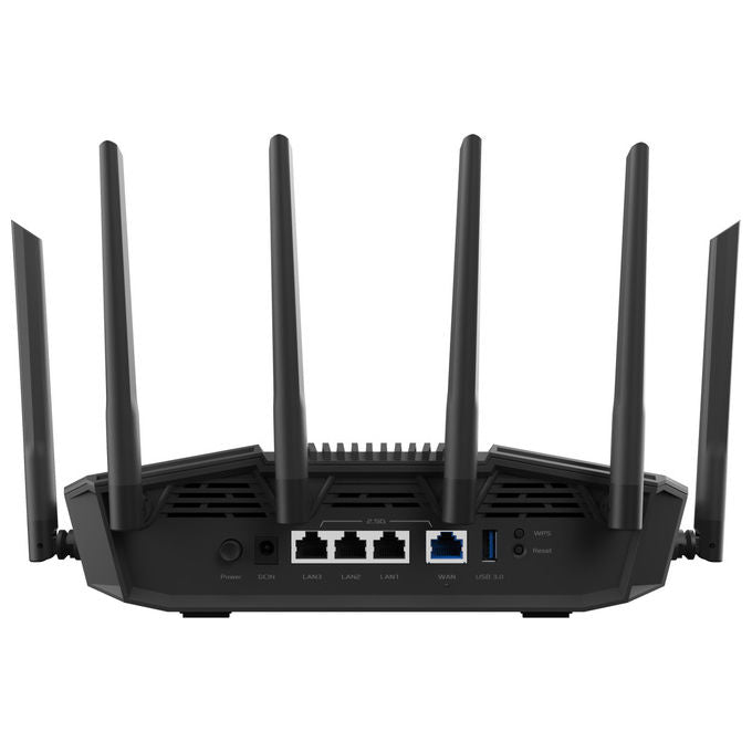 ASUS Router Wi-Fi 7 RT-BE90U Tri-Band 2.5 Gigabit Ethernet AiMesh Nero