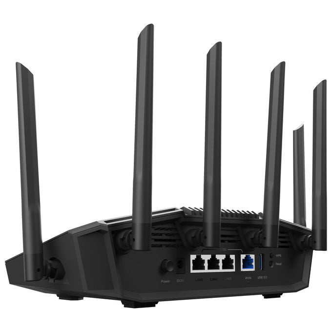ASUS Router Wi-Fi 7 RT-BE90U Tri-Band 2.5 Gigabit Ethernet AiMesh Nero