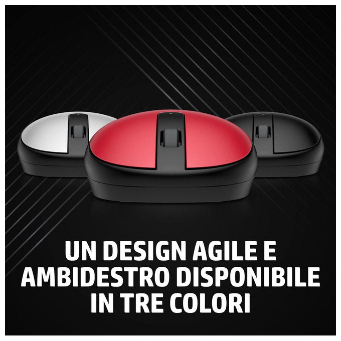HP 43N04AA Mouse Bluetooth 240 Sensore Ottico 1600 DPI 3 Pulsanti Design Ambidestro Argento
