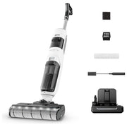 Rowenta X-Clean 5 Pro GZ5436E0, macchina pulizia pavimenti 2 in 1, aspira e lava, 250W, 20 kPa, autonomia 30 min, blu e nero