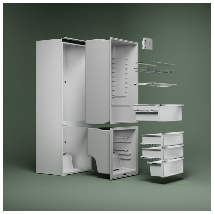 Electrolux LNA6LE18S Frigorifero Combinato da Incasso Low Frost Classe E 271 L Bianco