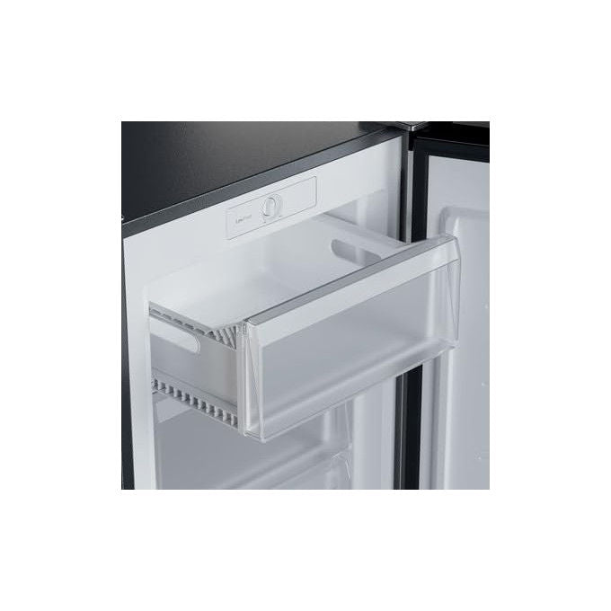 Candy congelatore verticale CNUQ2L58EX, 90 litri, 3 cassetti, classe E, statico, argento, 37 dB, 166 kWh-anno
