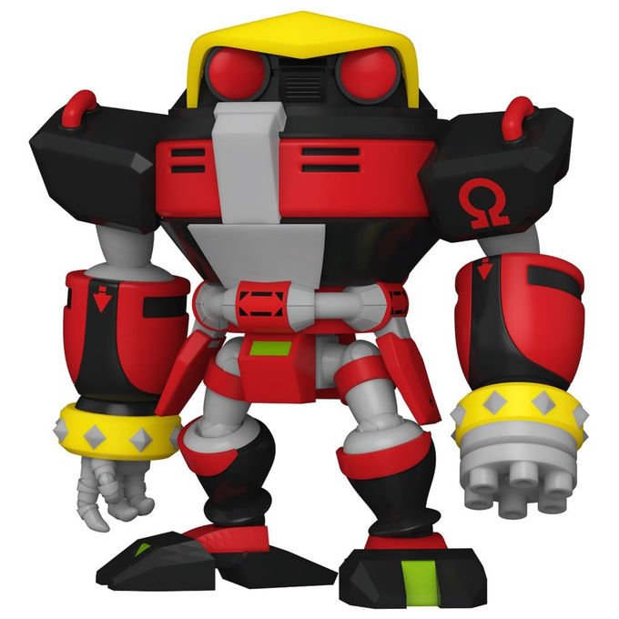 Funko pop! games figura in vinile E-123 Omega, Sonic the Hedgehog, bobble head, 9 cm, da collezione