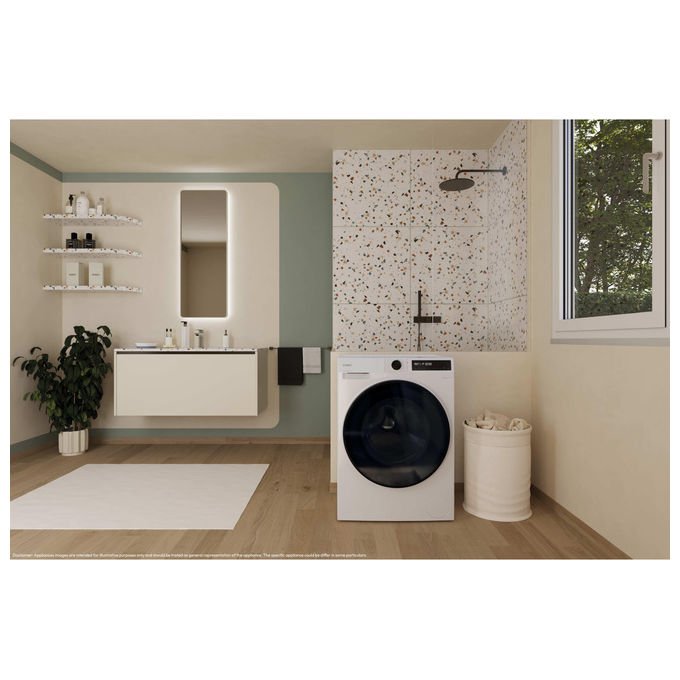 Candy lavasciuga slim 9+5 kg, 1400 giri, classe A, inverter, vapore, Wi-Fi e bluetooth, bianco, BWR 495BL8-S