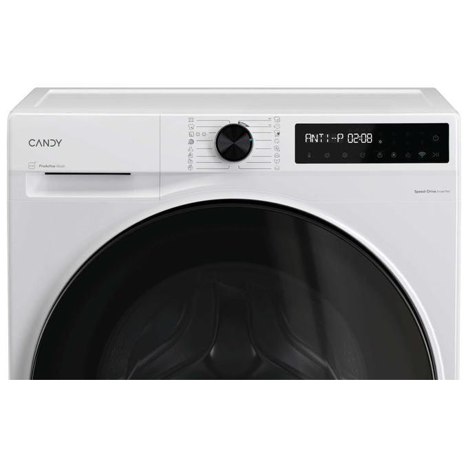 Candy lavasciuga slim 9+5 kg, 1400 giri, classe A, inverter, vapore, Wi-Fi e bluetooth, bianco, BWR 495BL8-S