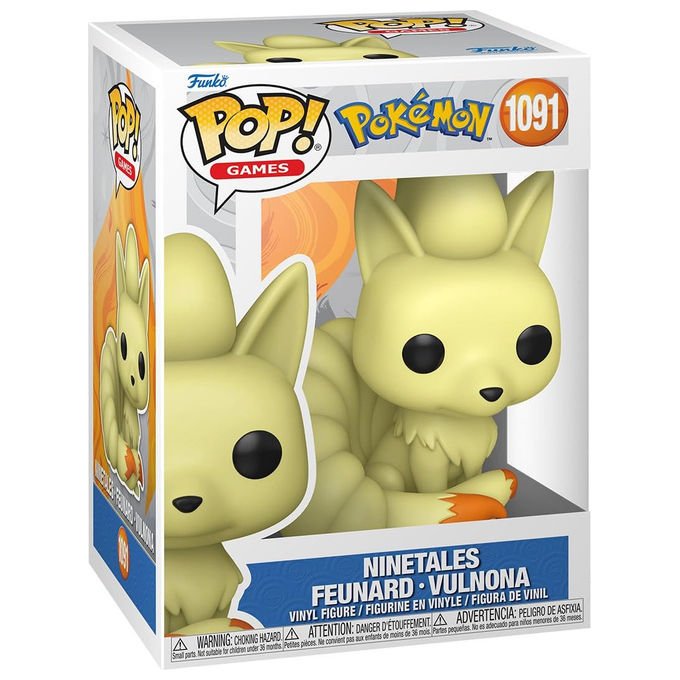 Funko pop! Games, figurina Ninetales, collezione Pokémon, personaggio in vinile, 9-10 cm, n. 1091
