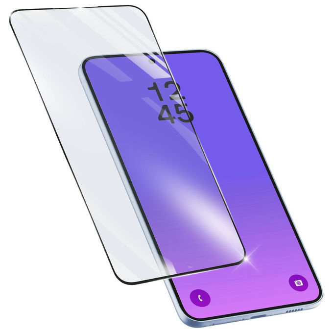 Cellularline TEMPGCABGALA57K Vetro Temperato Impact Glass Capsule per Samsung Galaxy A57 5G Bordo a Bordo Trasparente