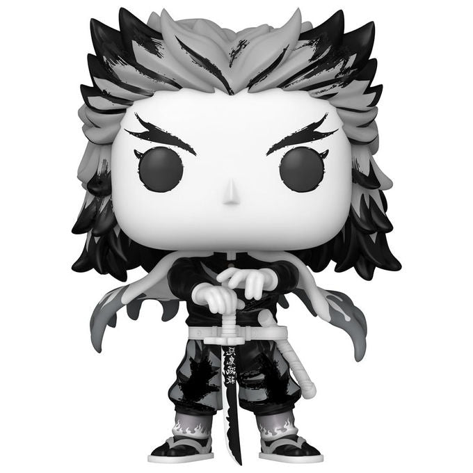 Funko pop animation, Demon Slayer, Rengoku Sumi-Ink, figura in vinile da collezione, 9,5 cm, Kyojuro Rengoku