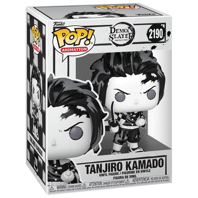 Funko pop animation, Demon Slayer, Tanjiro Kamado, Sumi-Ink, figura in vinile da collezione, 9,5 cm, anime fans