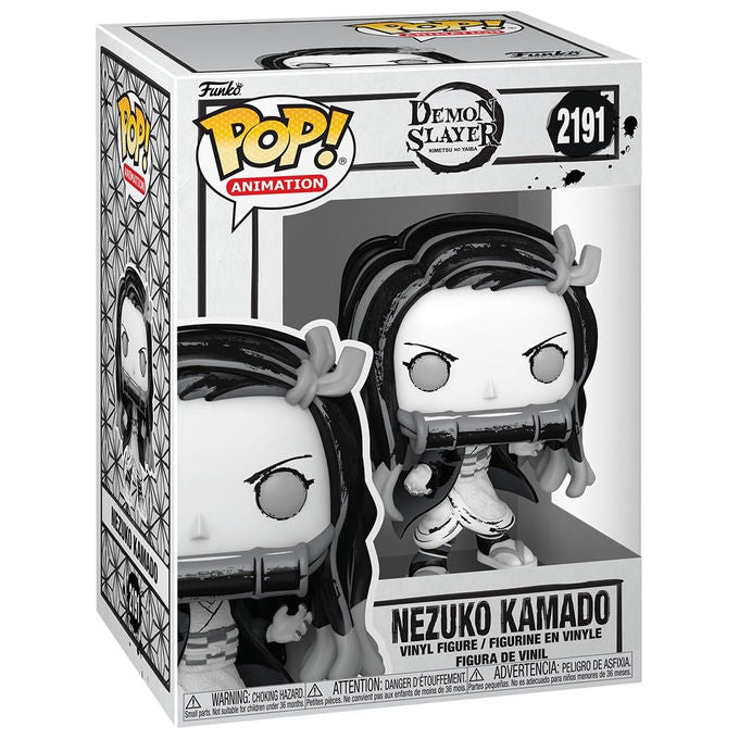 Funko pop animation Demon Slayer, Nezuko Kamado, versione Sumi-Ink, figura in vinile da collezione, 9 cm, anime fans