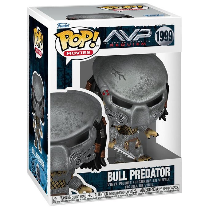 Funko pop! movies, figura in vinile Bull Predator, Aliens vs. Predator Requiem, bobble head, 9,5 cm, idea regalo