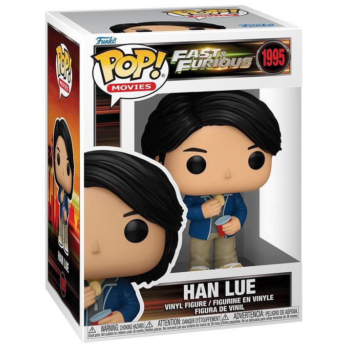 Funko Pop Movies Fast and Furious, figura in vinile Han Lue, numero 1995, alta 9,5 cm, da collezione, regalo per fan