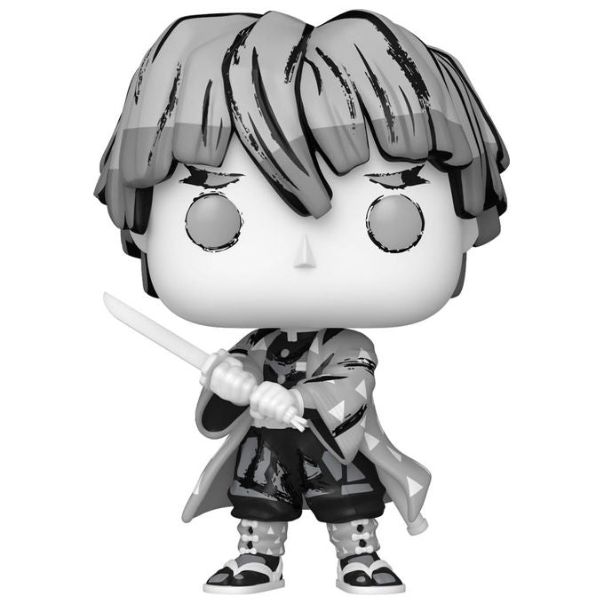 Funko pop animation, Demon Slayer, Zenitsu Agatsuma Sumi Ink, action figure in vinile da collezione, 9 cm, numero 2192