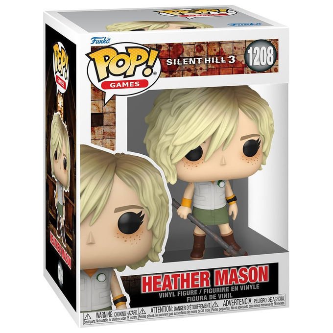 Funko pop! games figura in vinile Heather Mason, Silent Hill, personaggio 1208, 9 cm, da collezione