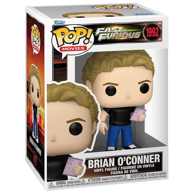Funko pop! figura in vinile Brian O'Conner, Fast and Furious, collezione movies, 10 cm, idea regalo