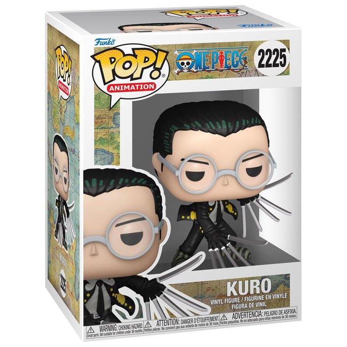 Funko pop animation One Piece, figura in vinile Captain Kuro, collezione S14, 9,5 cm, personaggio anime