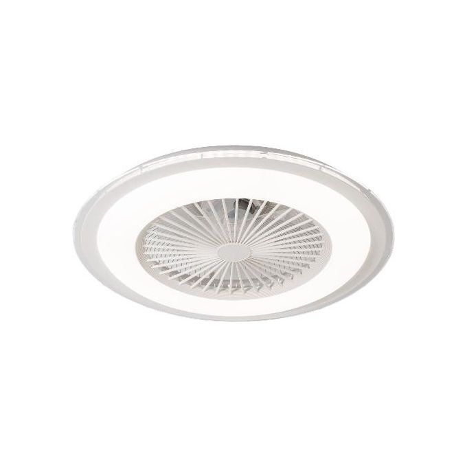 Perenz ventilatore da soffitto con luce 7129 B IR White, LED integrato CCT, telecomando, 6 velocita', 3000 lumen, 44W, 60cm