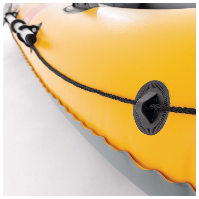 Intex Challenger 3 canotto gonfiabile, 3 posti, 295x137x43 cm, PVC resistente, remi alluminio, pompa, 320 kg