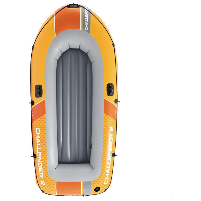 Intex canotto gonfiabile Challenger 2 posti, 236x114x41 cm, 200 kg, con remi e pompa, 3 camere d'aria