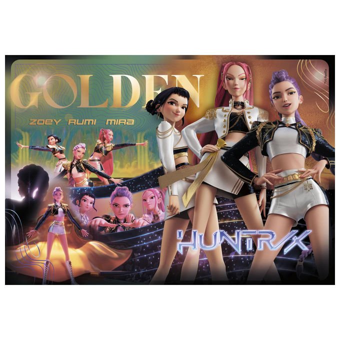 Clementoni puzzle 1000 pezzi K-pop Demon Hunters, compact, poster incluso, 70x50 cm, made in Italy, idea regalo