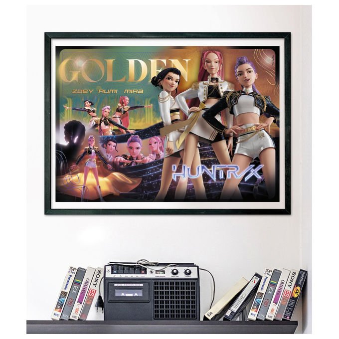 Clementoni puzzle 1000 pezzi K-pop Demon Hunters, compact, poster incluso, 70x50 cm, made in Italy, idea regalo