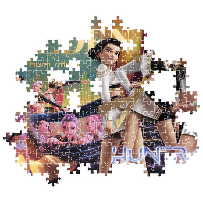 Clementoni puzzle 1000 pezzi K-pop Demon Hunters, compact, poster incluso, 70x50 cm, made in Italy, idea regalo