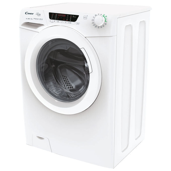 Candy HE 1284TWM6-1-S Ultra Hygiene Lavatrice Carica Frontale 8 Kg 1200 rpm Classe A Inverter Wi-Fi (85x60x53 cm) colore Bianco