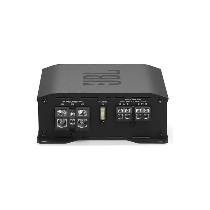 JBL Stage GT80021 amplificatore auto 2 canali, 800W peak, 130W RMS, classe D, bass EQ, filtri HPF LPF, compatto