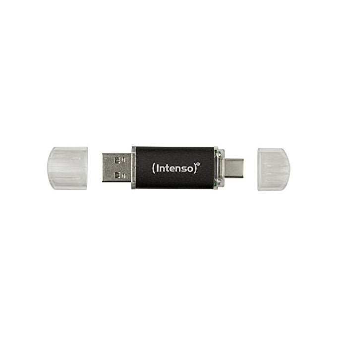 Intenso Twist Line chiavetta USB doppia 256 GB, USB-C e USB-A, USB 3.2 Gen 1, 70 MB-s, antracite