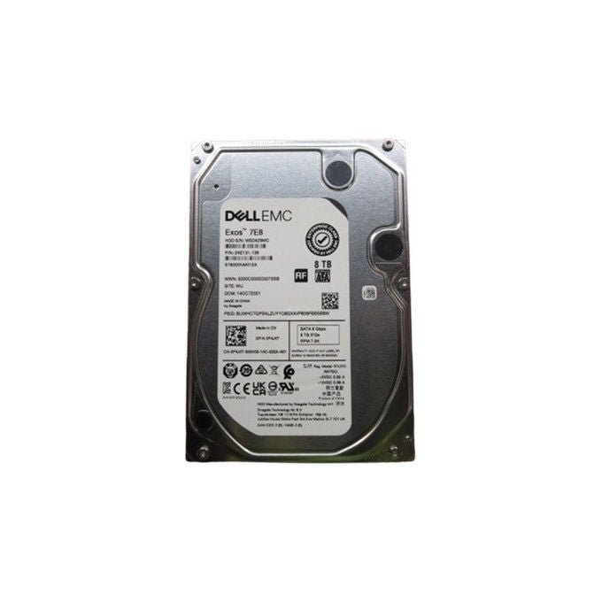 Dell disco rigido interno 8 TB, 7200 giri-min, 3.5'', Serial ATA III, 6 Gbit-s, 512e, per server e workstation, 400-BRDB