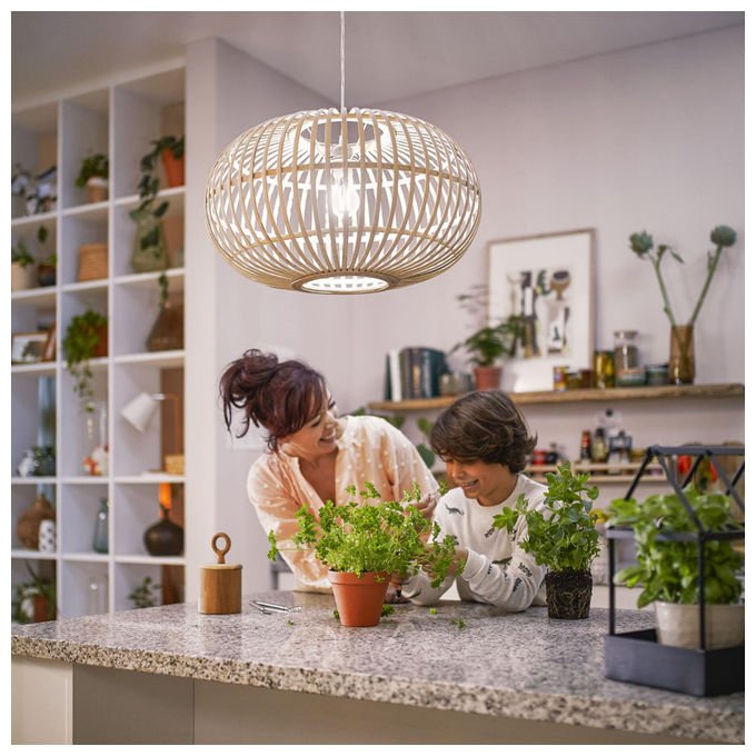 Philips lampadina LED candela E14, classe A, 2,3W equivalente 40W, luce bianco caldo 2700K, 485 lumen, forma B35 chiara