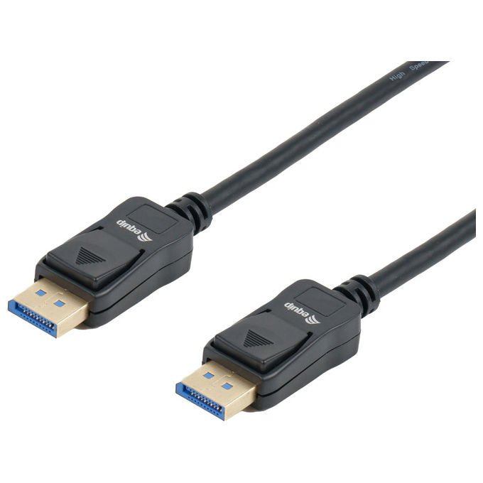 Equip 119274, cavo DisplayPort 2.1, 5 m, risoluzione 8K 15360x8640, 240 Hz, 40 Gbps, HDR, MST, contatti dorati, nero
