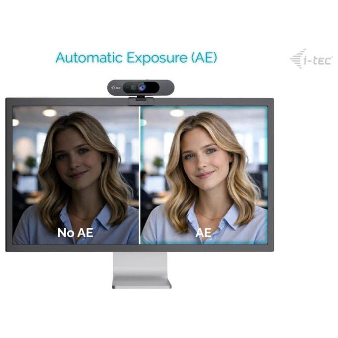 I-tec Solomon Pro 900 webcam 4K, auto framing, WDR, doppio microfono integrato, zoom digitale, picture-in-picture, USB, plug-and-play