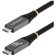 StarTech.com cavo USB4 USB-C 1,5 m, 80 Gbps, Power Delivery 240W, 8K 120Hz, DisplayPort 2.1, compatibile Thunderbolt 4, nero