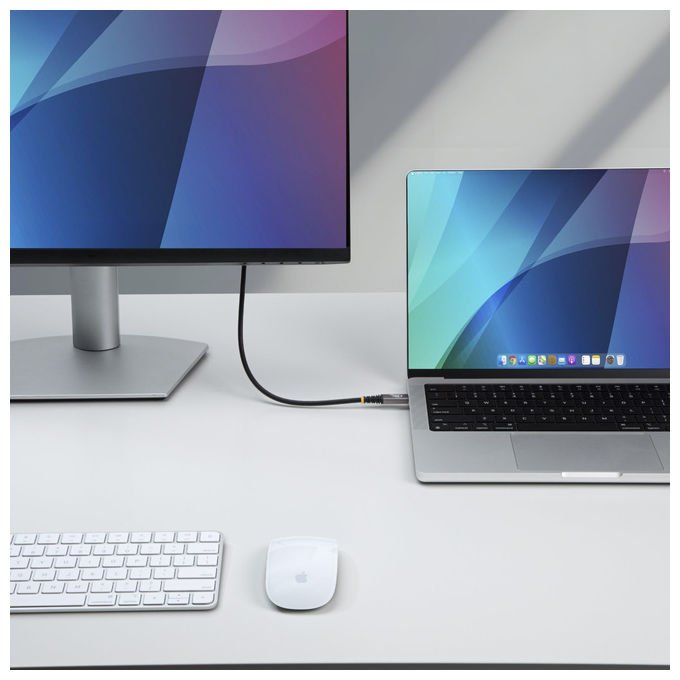 StarTech.com cavo USB4 USB-C 1,5 m, 80 Gbps, Power Delivery 240W, 8K 120Hz, DisplayPort 2.1, compatibile Thunderbolt 4, nero