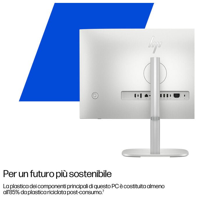 HP EliteStudio 8 G1i, PC all-in-one 27 pollici, Intel Core Ultra 5 235, 16 GB DDR5, 512 GB SSD, Quad HD 2560x1440, Wi-Fi 7, Windows 11 Pro, argento
