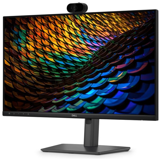 Dell monitor 24 pollici Full HD IPS, P2426HEB, webcam 4MP, altoparlanti, USB-C 90W, hub USB, ethernet, 120Hz
