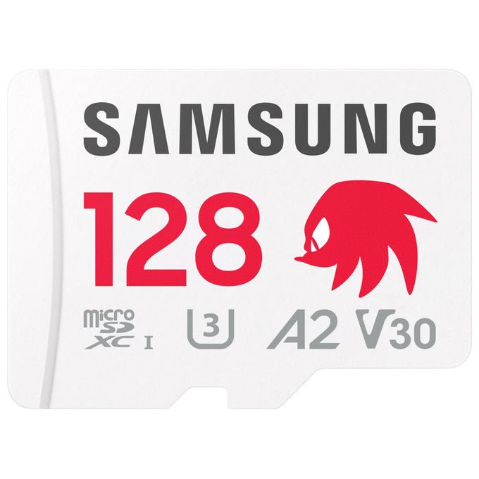 Samsung scheda microSDXC 128gb, Sonic Pro Plus, UHS-I U3 V30, lettura 180mb-s, scrittura 130mb-s, gaming, action cam, droni