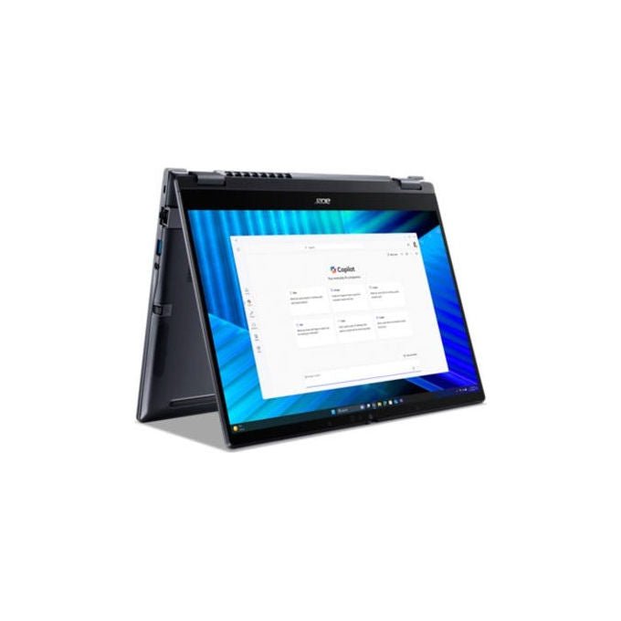 ACER TravelMate P4 Spin 14, notebook 2 in 1 convertibile, Intel Core Ultra 7 255U, 14'' touch WUXGA, 32GB DDR5, 1TB SSD NVMe, Wi-Fi 7, Windows 11 Pro, blu