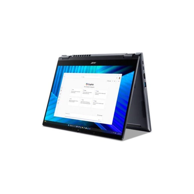 ACER TravelMate P4 Spin 14, notebook 2 in 1 convertibile, Intel Core Ultra 7 255U, 14'' touch WUXGA, 32GB DDR5, 1TB SSD NVMe, Wi-Fi 7, Windows 11 Pro, blu