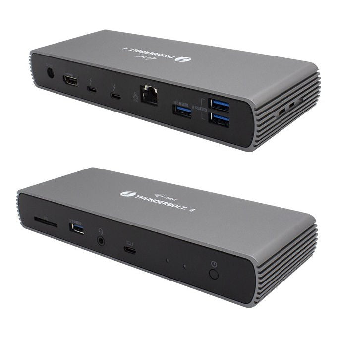 I-tec docking station Thunderbolt 4, dual display, Power Delivery 90W, 2x DisplayPort, USB-C, Ethernet 1Gbps, nero