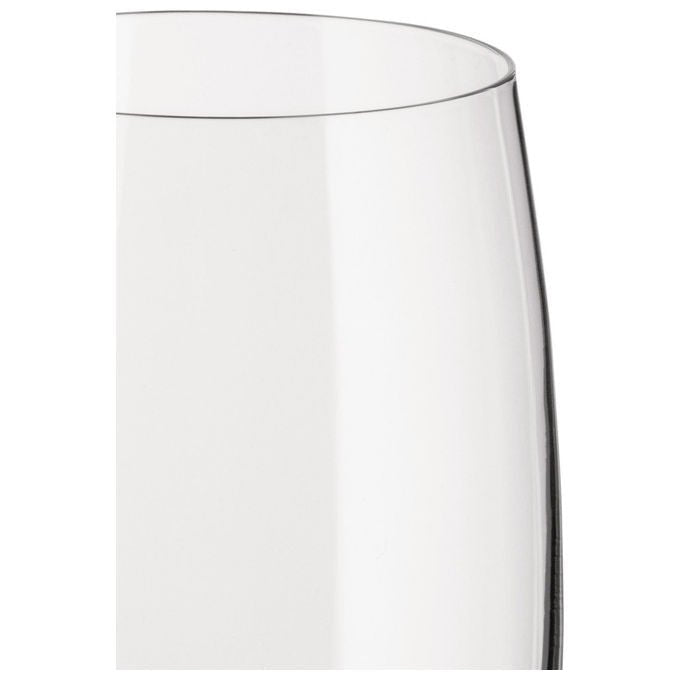 Alessi bicchieri flute per spumante e champagne, collezione Mami XL, vetro cristallino, set da 4 pezzi, 250 ml