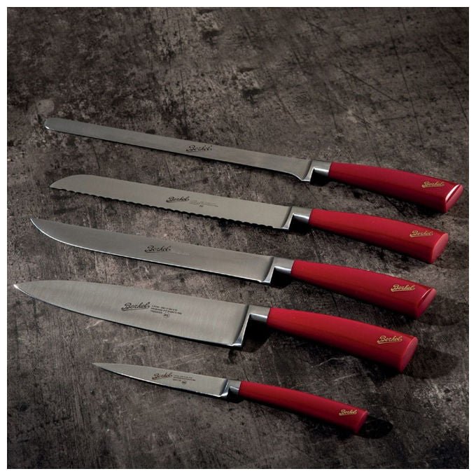 Berkel set coltelli Elegance con ceppo, 5 pezzi, acciaio inox, coltello trinciante, pane, spelucchino, disosso